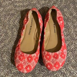 Lucky Brand Ballet Flats 8.5M New Great Fall Color
